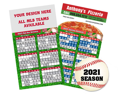 2021 MLB Team Schedule Magnets