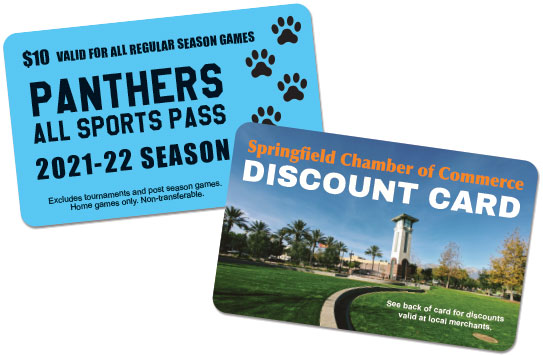 Plastic Discount & Fundraiser Cards